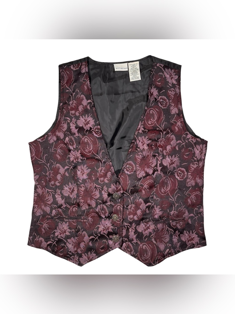 Floral Brocade Vest